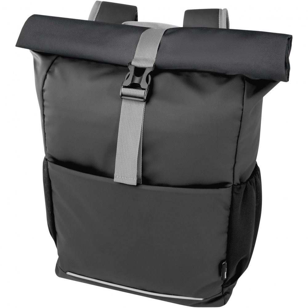 Logotrade promotional merchandise picture of: Aqua 15" GRS recycled water resistant roll-top bike bag 20L