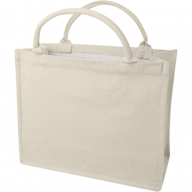 Logo trade business gifts image of: Page 500 g/m² Aware™ recycled book tote bag
