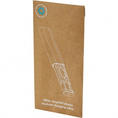 Logo trade business gifts image of: Whiz recycled plastic modular charging cable 