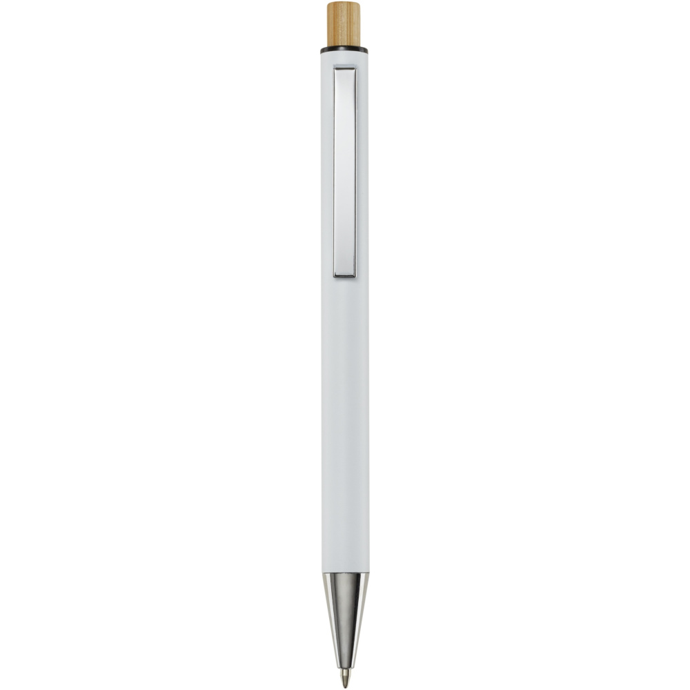 Logotrade promotional product image of: Cyrus recycled aluminium ballpoint pen (black ink)