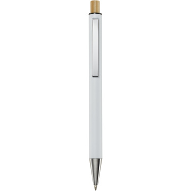 Logo trade promotional giveaways image of: Cyrus recycled aluminium ballpoint pen (black ink)