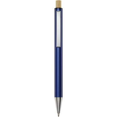 Logotrade business gift image of: Cyrus recycled aluminium ballpoint pen (black ink)