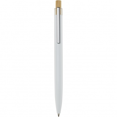 Logo trade promotional merchandise image of: Nooshin recycled aluminium ballpoint pen  (blue ink)