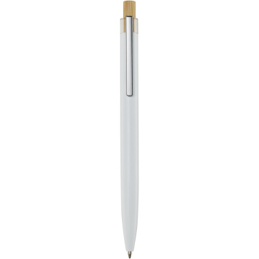 Logo trade corporate gifts image of: Nooshin recycled aluminium ballpoint pen (black ink)