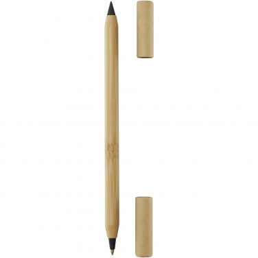 Logo trade promotional gifts picture of: Samambu bamboo duo pen