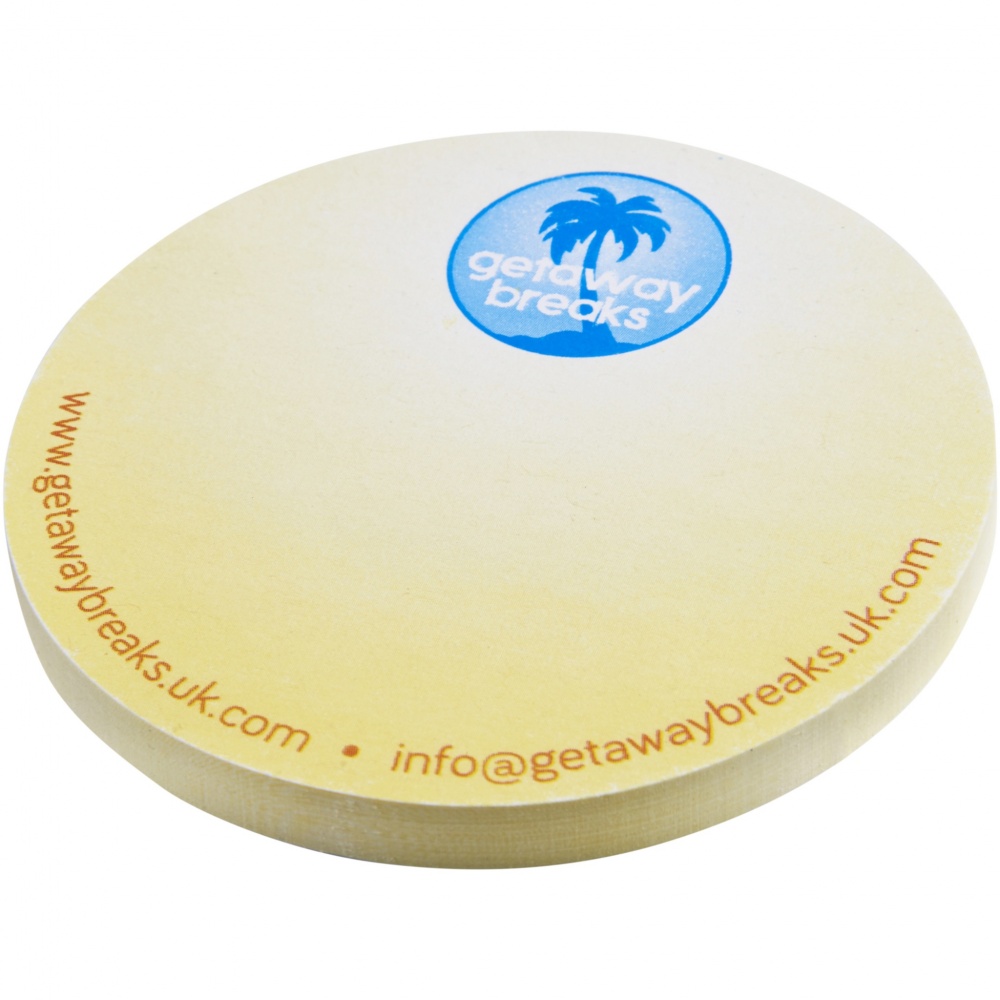 Logotrade corporate gift image of: Sticky-Mate® circle-shaped recycled sticky notes