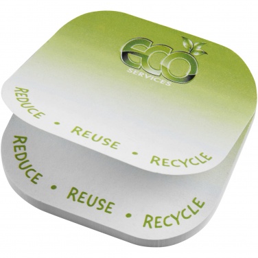 Logo trade promotional giveaway photo of: Sticky-Mate® square-shaped recycled sticky notes with rounded corners