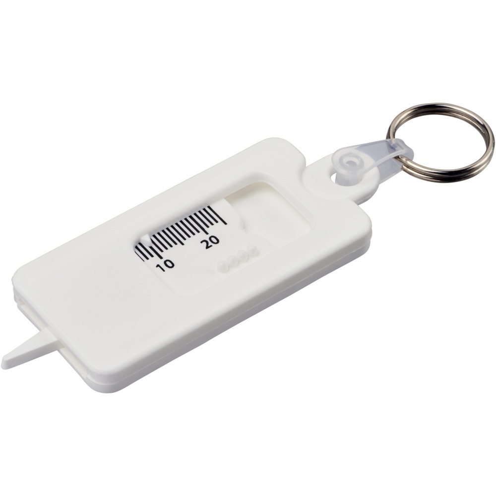 Logotrade promotional merchandise image of: Kym recycled tyre tread check keychain