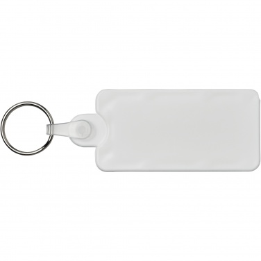 Logo trade promotional gifts picture of: Kym recycled tyre tread check keychain