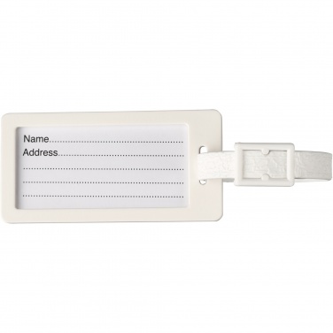 Logo trade business gifts image of: River recycled window luggage tag