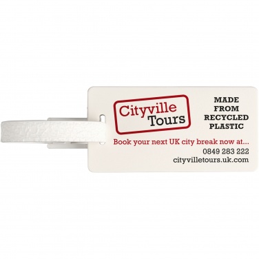 Logo trade promotional merchandise image of: River recycled window luggage tag