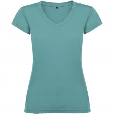 Logo trade promotional giveaways image of: Victoria short sleeve women's v-neck t-shirt