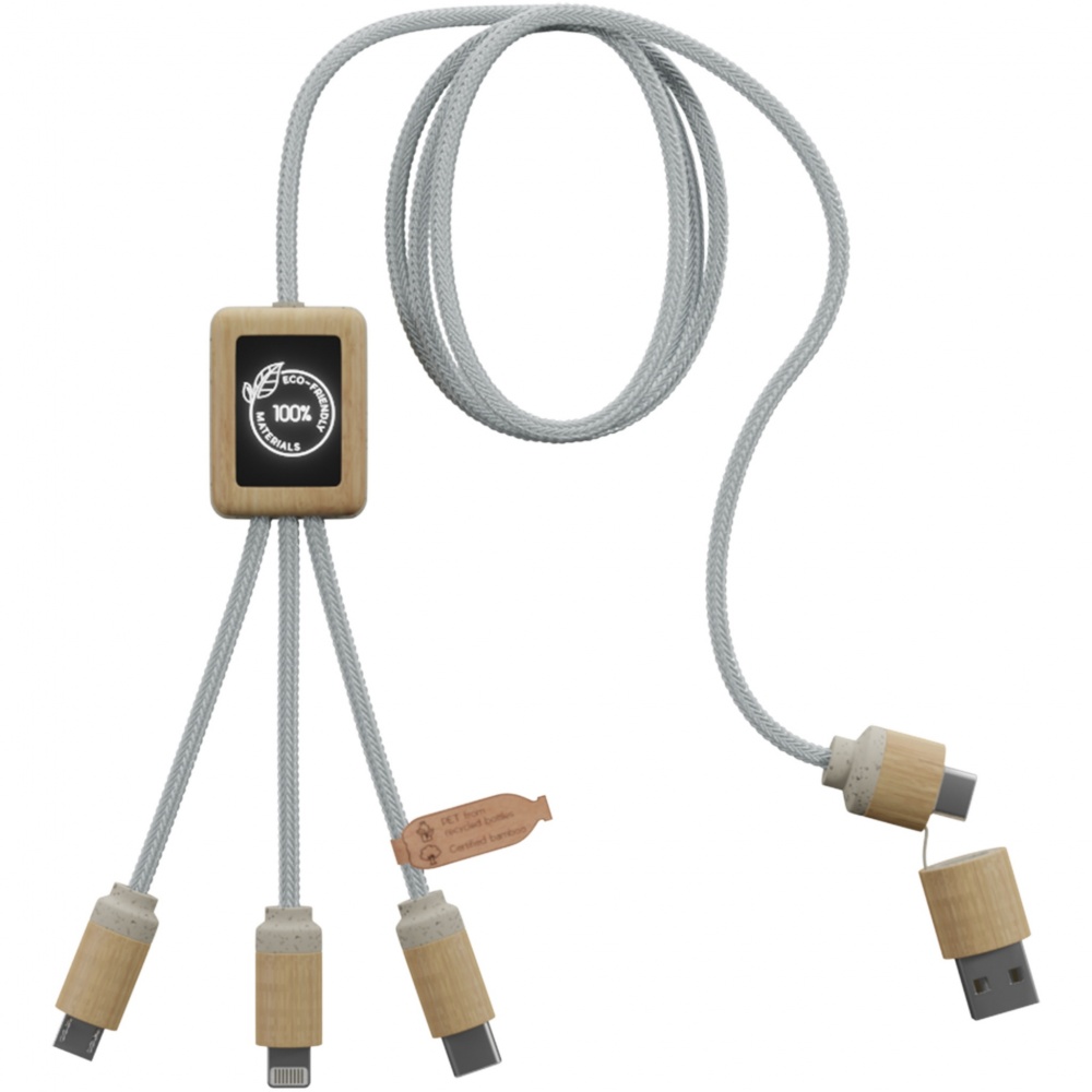 Logo trade promotional product photo of: SCX.design C49 5-in-1 charging cable