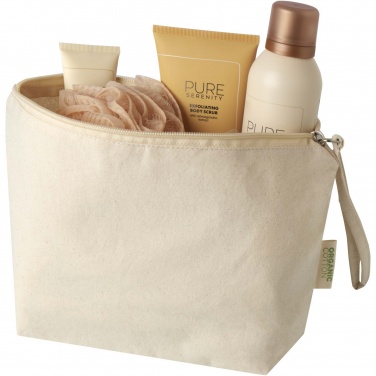 Logo trade promotional products picture of: Orissa 180 g/m² organic large accessory pouch 3L
