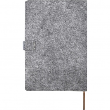 Logo trade promotional items picture of: Viviana A5 recycled felt and cork notebook