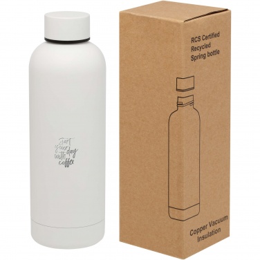 Logo trade promotional products picture of: Spring 500 ml RCS certified recycled stainless steel copper vacuum insulated bottle
