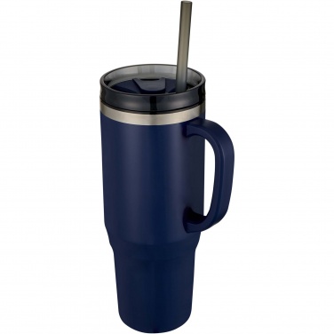 Logo trade promotional items image of: Melbourne 1200 ml RCS certified insulated tumbler with straw