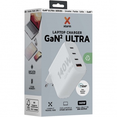 Logo trade promotional gifts image of: Xtorm XEC140 GaN² Ultra 140W wall charger