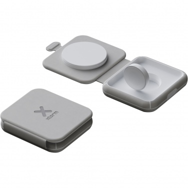 Logo trade corporate gifts picture of: Xtorm XWF21 15W foldable 2-in-1 wireless travel charger