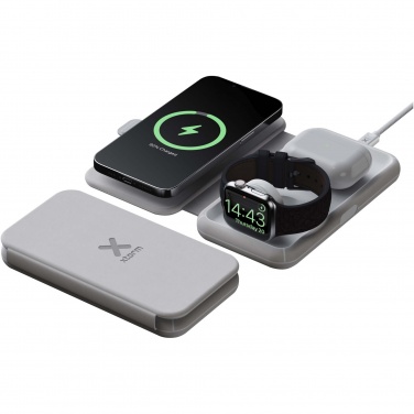 Logotrade promotional giveaway image of: Xtorm XWF31 15W foldable 3-in-1 wireless travel charger