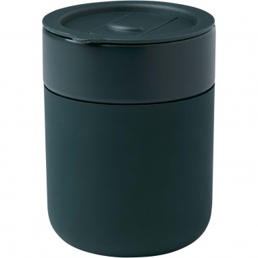 Logo trade advertising product photo of: Java 330 ml ceramic tumbler with silicone wrap and plastic lid