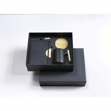 Logo trade promotional merchandise photo of: Laura A5 hard cover notebook and ballpoint pen gift set