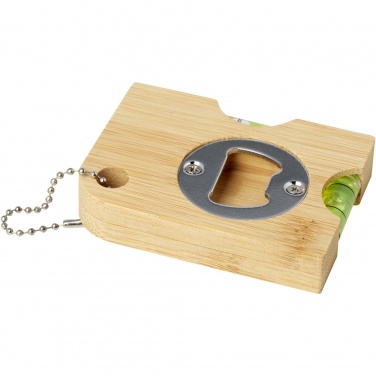 Logo trade promotional merchandise image of: Levo bamboo bottle opener with level 
