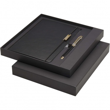 Logo trade promotional gifts image of: Legato A5 notebook and rollerball pen set 