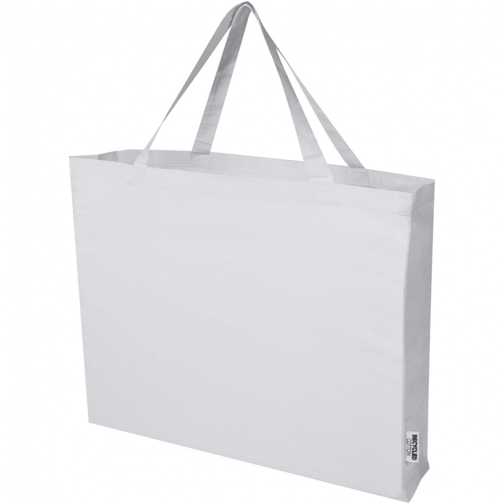 Logo trade promotional products image of: Odessa 220 g/m² GRS recycled cotton large tote bag