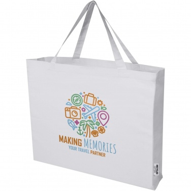 Logo trade corporate gift photo of: Odessa 220 g/m² GRS recycled cotton large tote bag