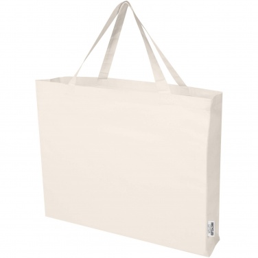 Logo trade corporate gift photo of: Odessa 220 g/m² GRS recycled cotton large tote bag