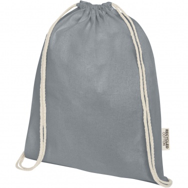 Logotrade business gift image of: Oregon 140 g/m² GRS recycled cotton drawstring bag