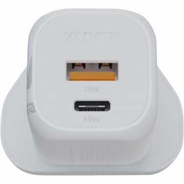 Logo trade promotional item photo of: Xtorm XEC035 GaN² Ultra 35W wall charger - UK plug