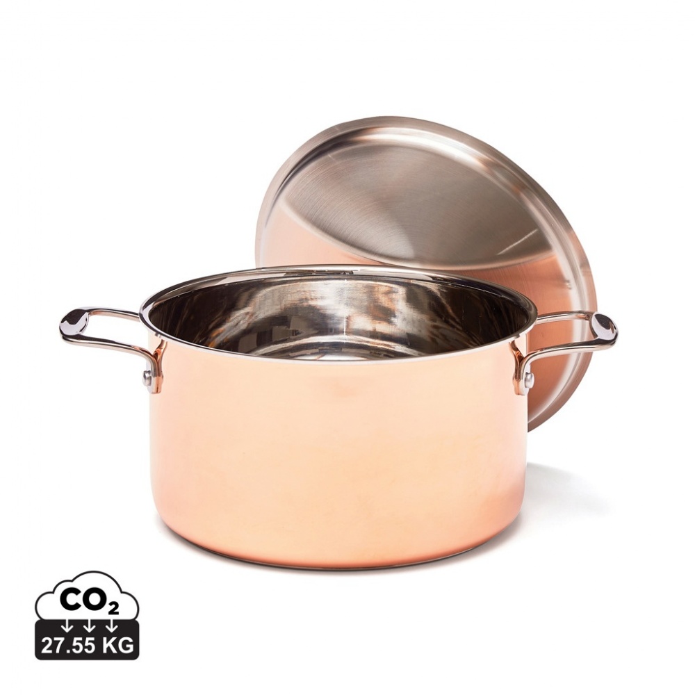 Logotrade advertising products photo of: VINGA Baron copper saucepan
