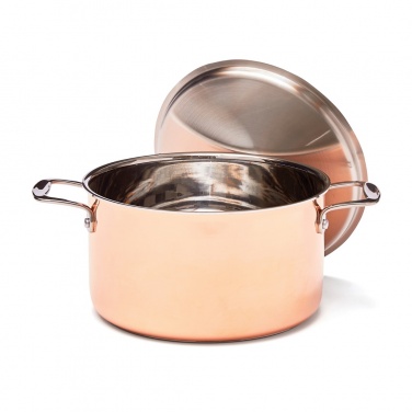 Logo trade corporate gifts picture of: VINGA Baron copper saucepan