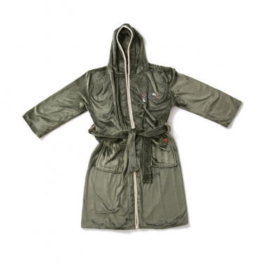 Logo trade promotional giveaways picture of: VINGA Louis luxury plush GRS RPET robe size S-M