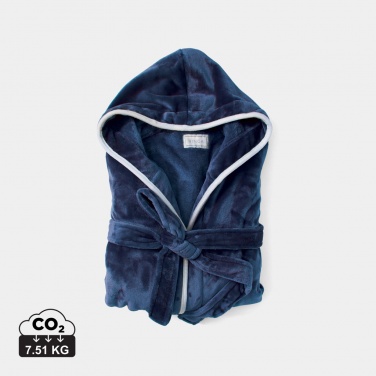 Logo trade promotional giveaway photo of: VINGA Louis luxury plush GRS RPET robe size S-M