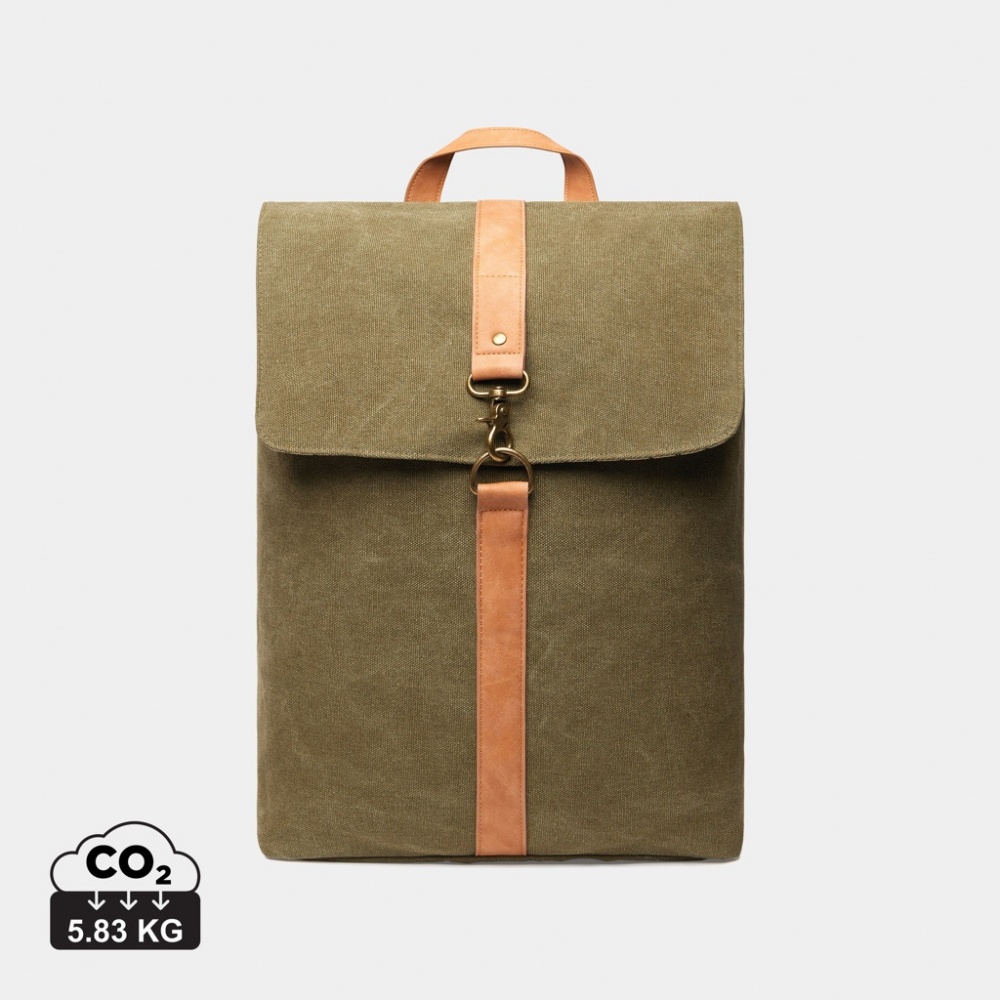 Logotrade advertising product picture of: VINGA Bosler backpack GRS recycled canvas