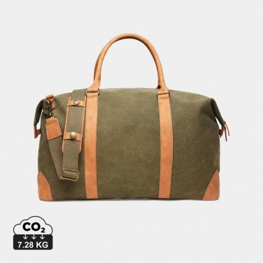 Logo trade promotional gift photo of: VINGA Bosler RCS recycled canvas weekend bag
