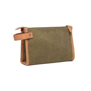 Logotrade advertising product image of: VINGA Bosler GRS recycled canvas toiletry bag