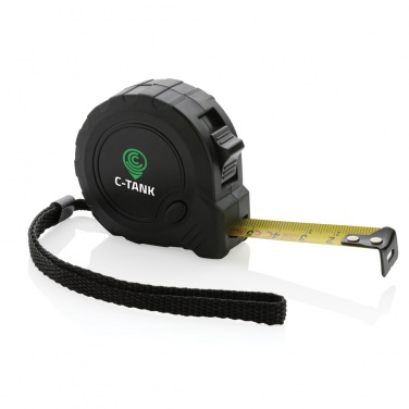 Logo trade promotional merchandise image of: RCS recycled plastic 3M/16 mm tape with stop button