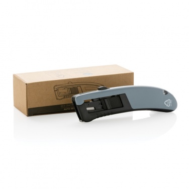 Logotrade business gift image of: RCS certified recycled plastic Auto retract safety knife