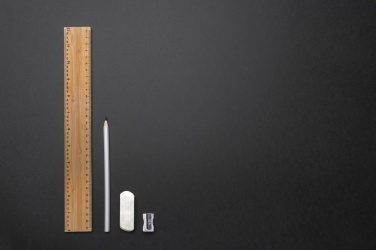 Logotrade promotional gift image of: Timberson extra thick 30cm double sided bamboo ruler