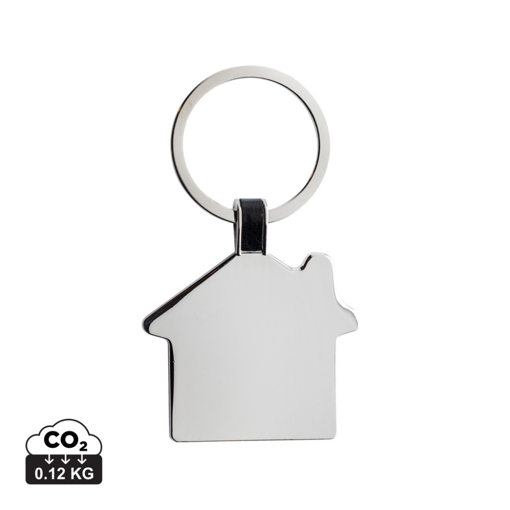 Logo trade promotional items image of: RCS recycled zinc alloy house keyring