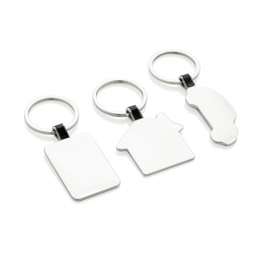 Logotrade promotional gifts photo of: RCS recycled zinc alloy house keyring