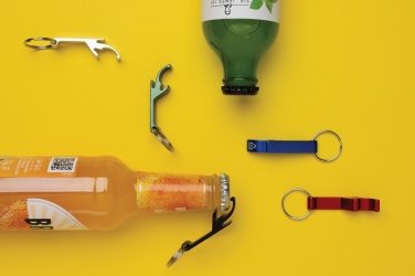 Logotrade promotional item picture of: RCS recycled aluminum bottle and can opener