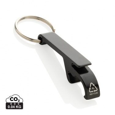 Logotrade promotional items photo of: RCS recycled aluminum bottle and can opener
