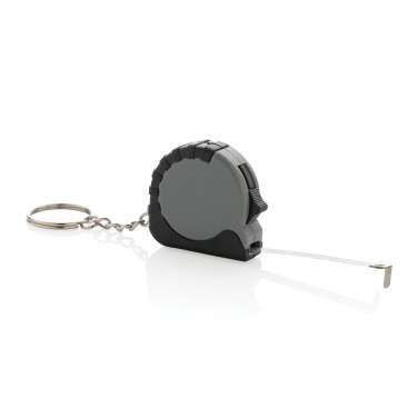 Logo trade promotional products image of: MeasureMate RCS reycled ABS 1 meter tape keychain