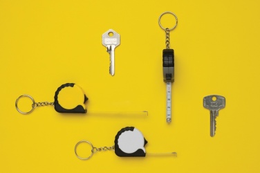 Logo trade promotional products picture of: MeasureMate RCS reycled ABS 1 meter tape keychain