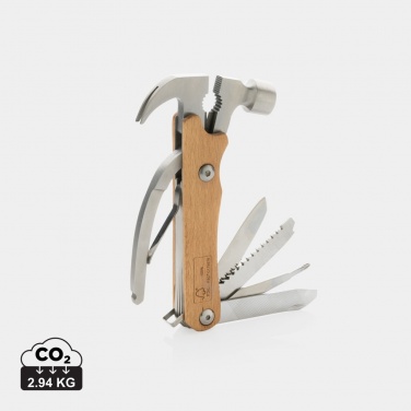 Logotrade promotional product picture of: Wooden multi-tool hammer
